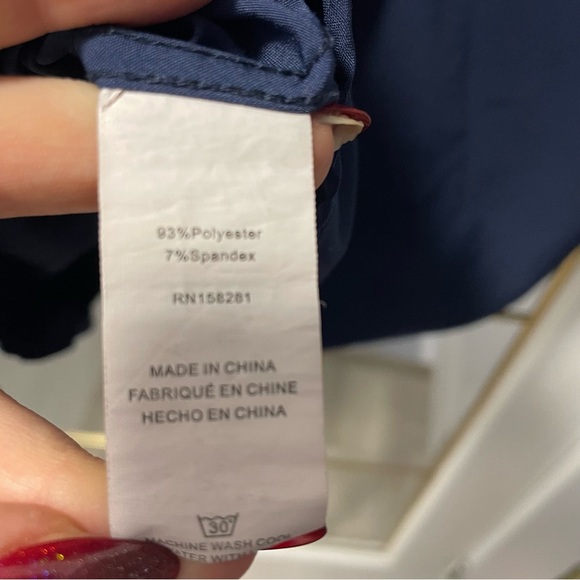 Tom Blaine Large  Men's Deep Blue Button Down Shirt - Picture 10 of 10